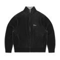 2 TONE RIBBED KNIT ZIP UP [BLACK]