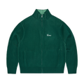 2 TONE RIBBED KNIT ZIP UP [GREEN]
