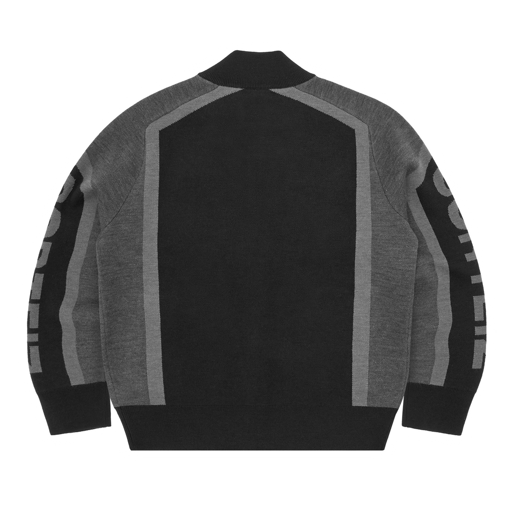 PRECISION KNIT ZIP UP [BLACK]