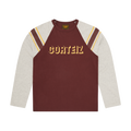 97 HEAVYWEIGHT RAGLAN LS [BURGUNDY]