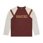 97 HEAVYWEIGHT RAGLAN LS [BURGUNDY]