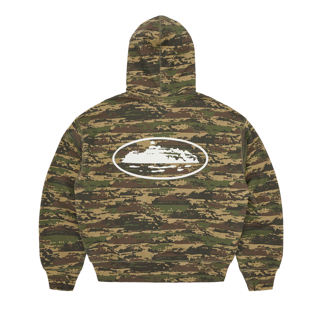 ISLAND PUFF PRINT ZIP HOODIE [DIGI CAMO]