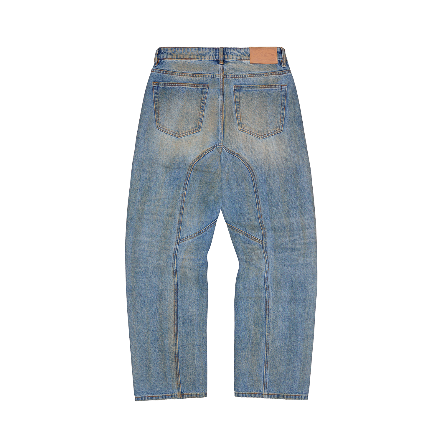 ARDWEAR PANEL BAGGY JEANS [WASHED INDIGO]