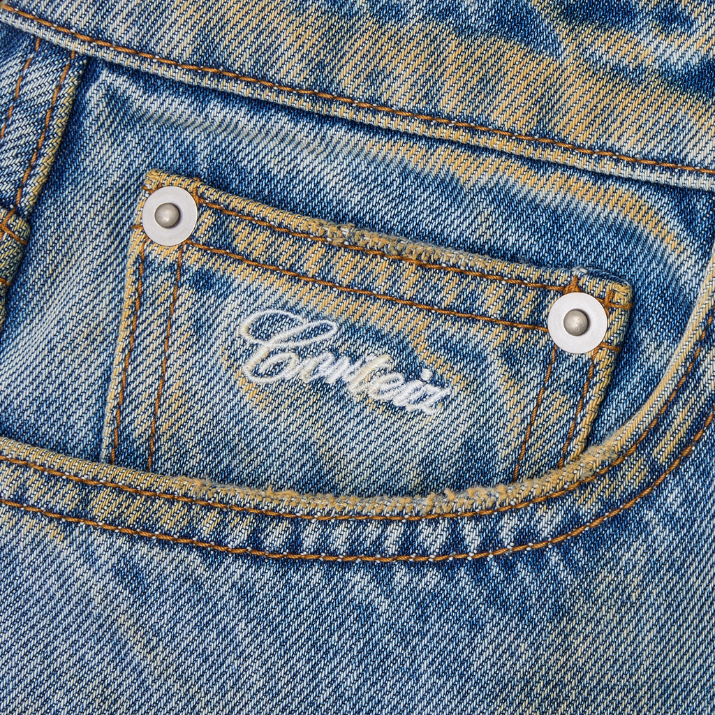 ARDWEAR PANEL BAGGY JEANS [WASHED INDIGO]