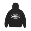 ALCATRAZ HEAVY KNIT ZIP HOODIE [BLACK]