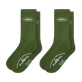 GREEN ALCATRAZ SOCKS [2 PACK]