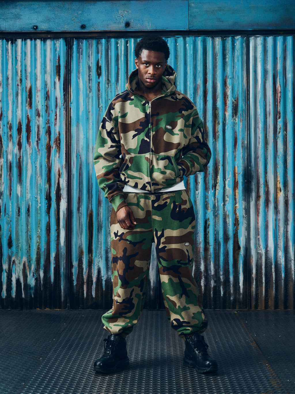 MINI ISLAND HOODIE TRACKSUIT [WOODLAND CAMO]