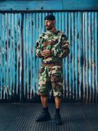 MINI ISLAND SWEATSHORT [WOODLAND CAMO]