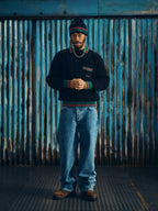 GIANNI KNIT POLO SWEATER [BLACK]