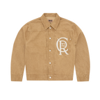 CREST CHAINSTITCH DENIM JACKET [TAN]