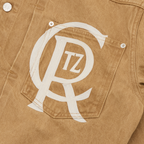 CREST CHAINSTITCH DENIM JACKET [TAN]