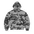 DIPLOMATIC ZIP HOODIE [WASHED CAMO]