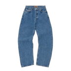 DUAL STRIPE BAGGY JEANS [MIDWASH]