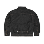 DUAL STRIPE DENIM JACKET [WASHED BLACK]