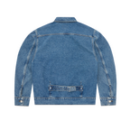 DUAL STRIPE DENIM JACKET [MIDWASH]