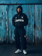 GHINI ZIP HOODIE [BLACK]