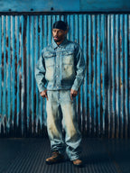 ARDWEAR PANEL DENIM JACKET [WASHED INDIGO]