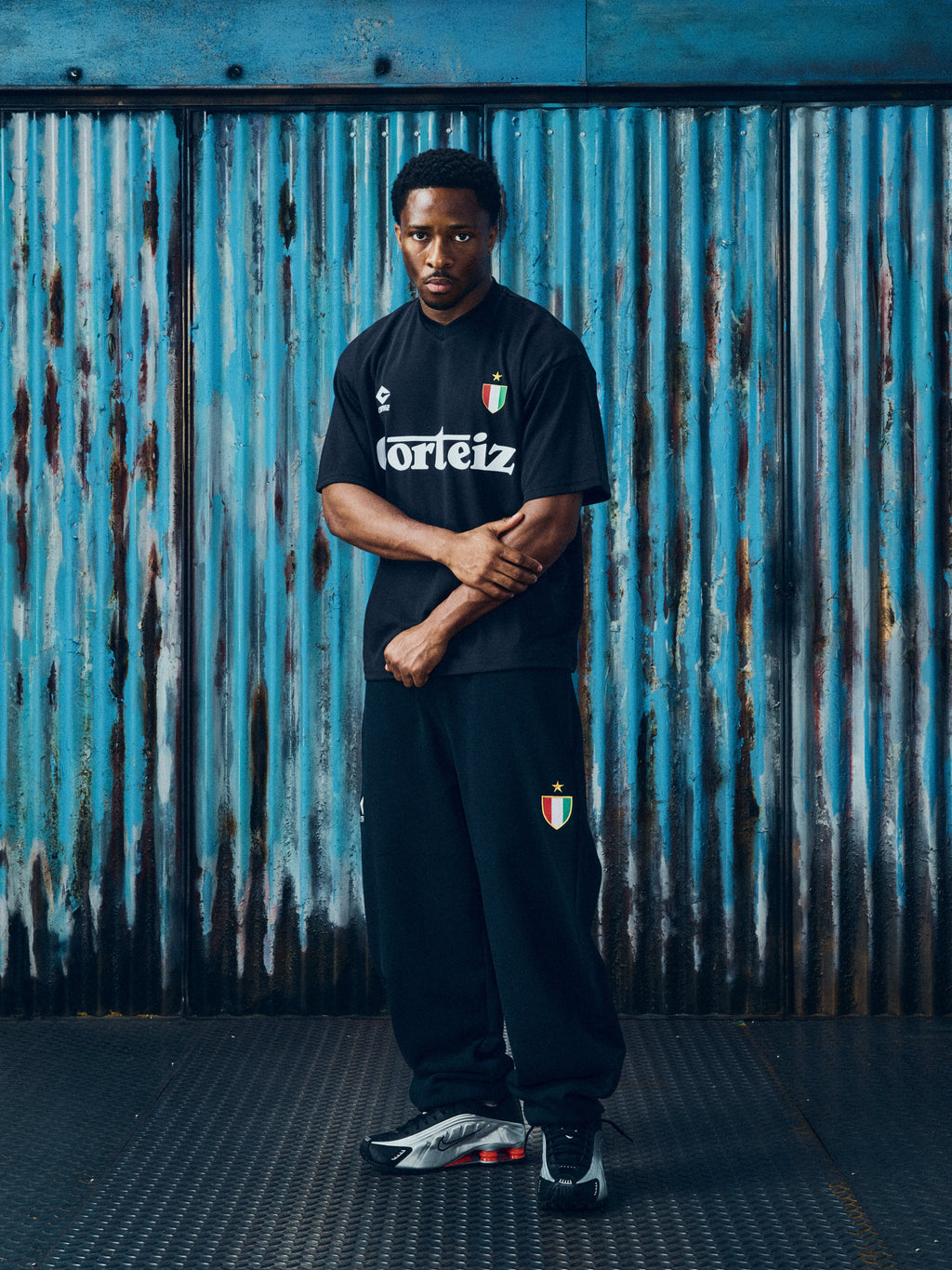 GHINI FOOTBALL JERSEY [BLACK]