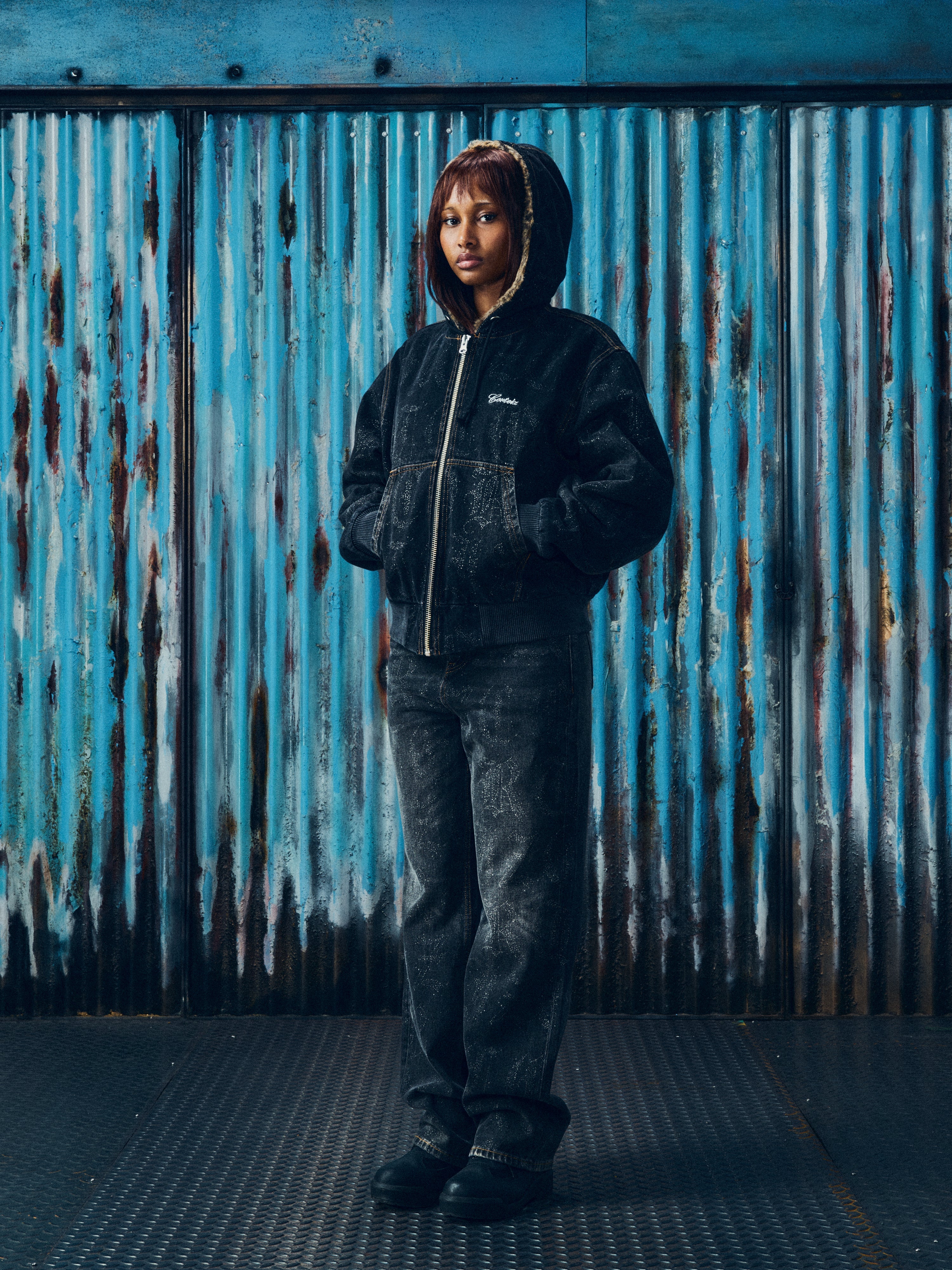 OLD ENGLISH DENIM WORK JACKET [BLACK WASH]