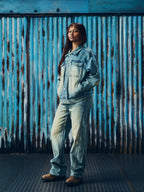 ARDWEAR PANEL DENIM JACKET [WASHED INDIGO]