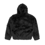 HOODED FUR JACKET [BLACK]