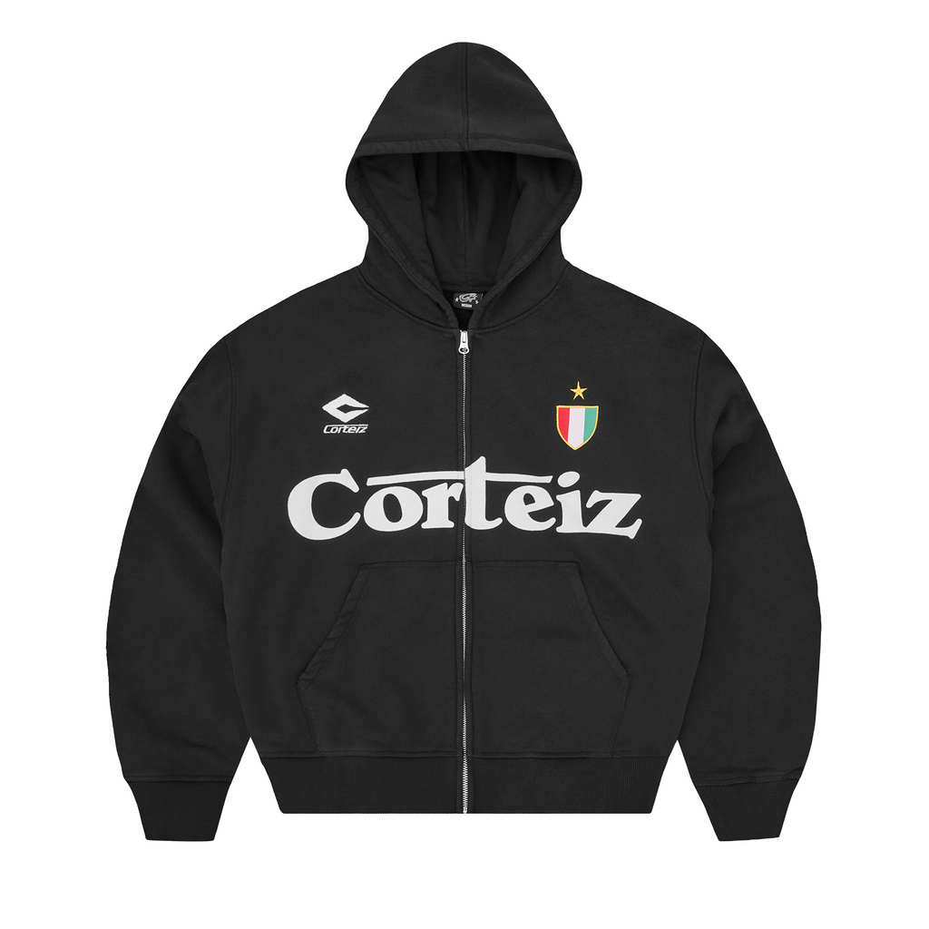 GHINI ZIP HOODIE [BLACK]