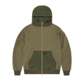 GUERILLAZ RIPSTOP ZIP HOODIE [OLIVE]