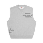 HMP STENCIL VEST [HEATHER GREY]