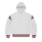HMP STRIPE RIB HOODIE [LIGHT HEATHER]