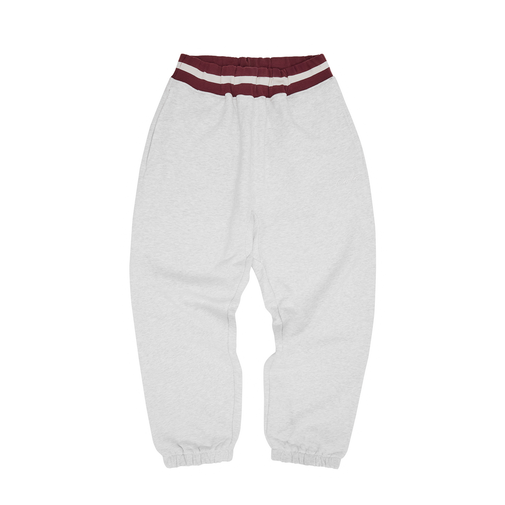 HMP STRIPE RIB SWEATPANT [LIGHT HEATHER]