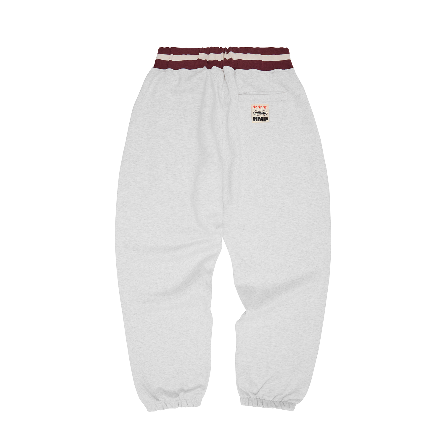 HMP STRIPE RIB SWEATPANT [LIGHT HEATHER]
