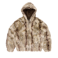 PELT HOODED FUR JACKET [FAWN]