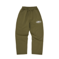 ISLAND PUFF PRINT OPEN HEM SWEATPANT [OLIVE]