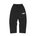ISLAND PUFF PRINT OPEN HEM SWEATPANT [BLACK]