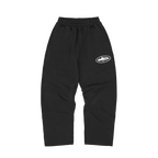 ISLAND PUFF PRINT OPEN HEM SWEATPANT [BLACK]