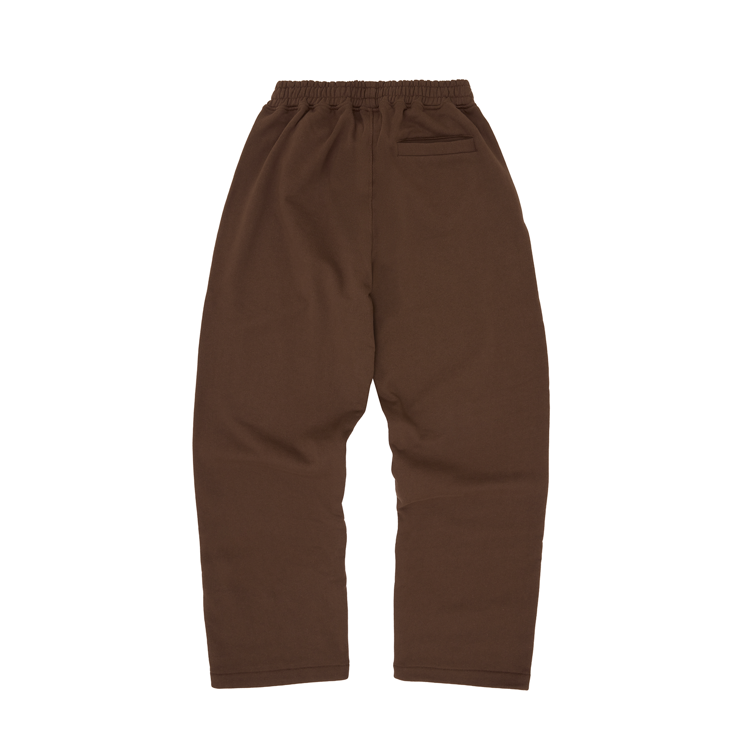 ISLAND PUFF PRINT OPEN HEM SWEATPANT [BROWN]