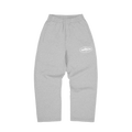 ISLAND PUFF PRINT OPEN HEM SWEATPANT [HEATHER GREY]