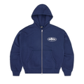 ISLAND PUFF PRINT ZIP HOODIE [NAVY]