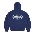 ISLAND PUFF PRINT ZIP HOODIE [NAVY]