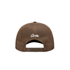 ISLAND PUFF PRINT TRUCKER HAT [BROWN]