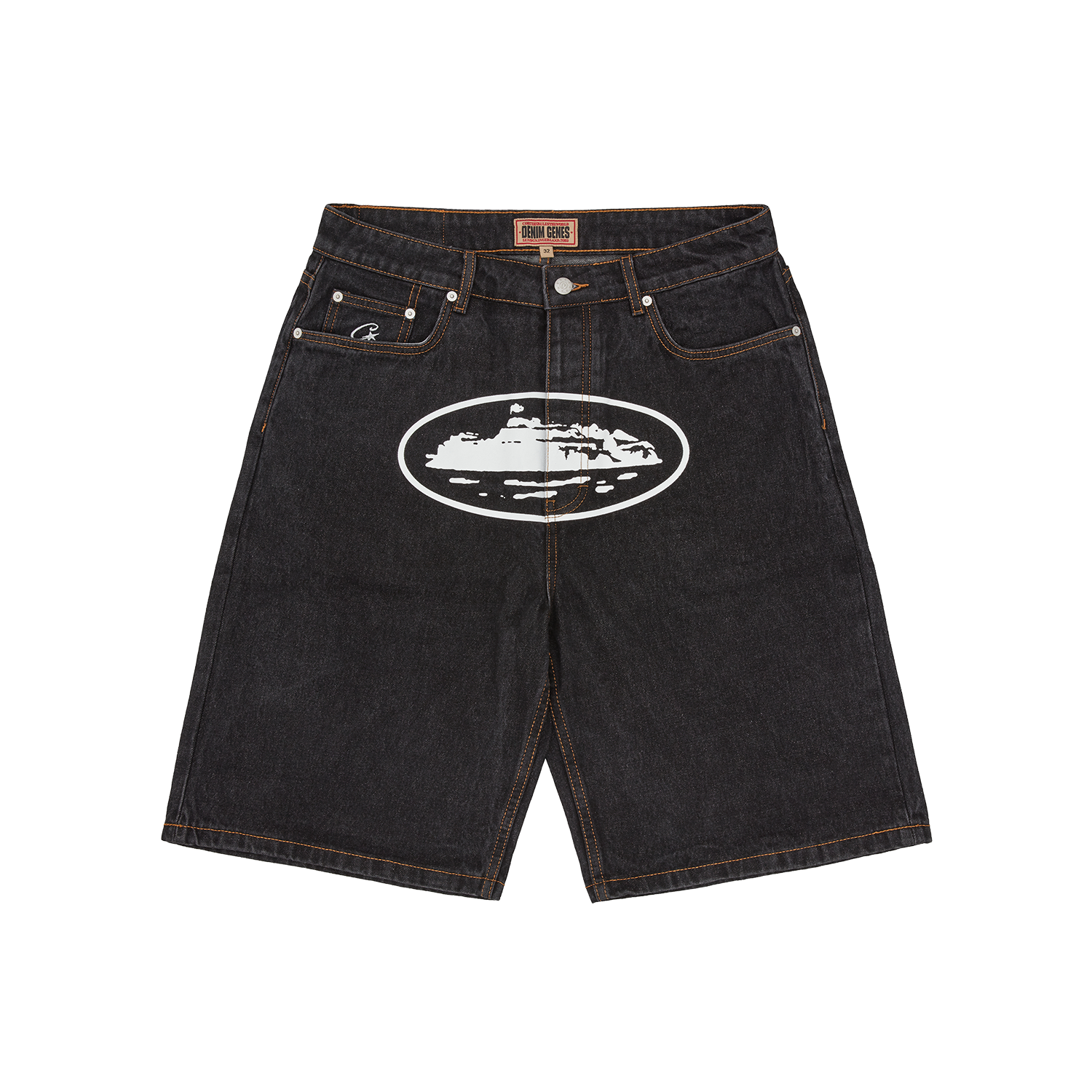 ISLAND DENIM SHORT [WASHED BLACK]