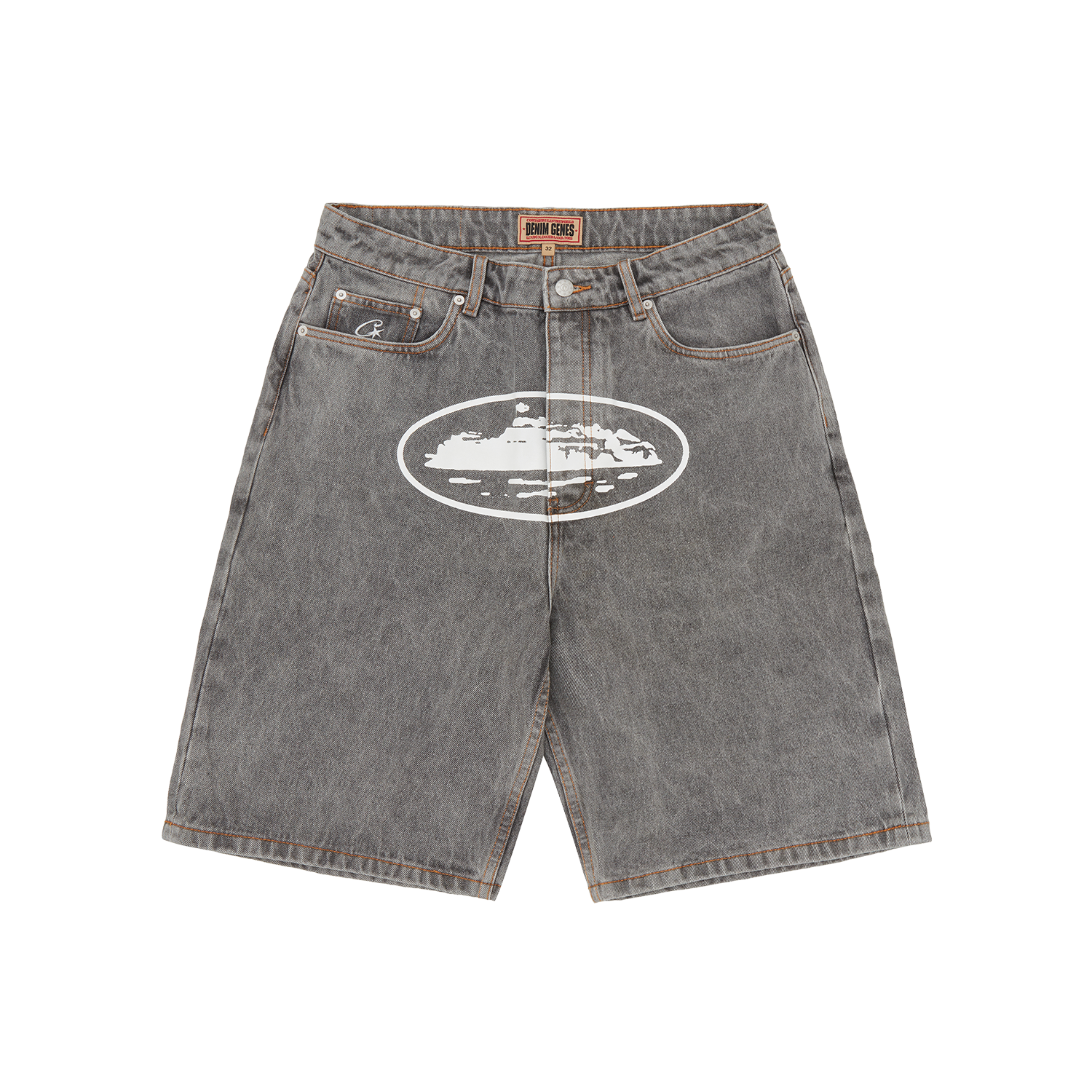 ISLAND DENIM SHORT [LIGHT GREY]
