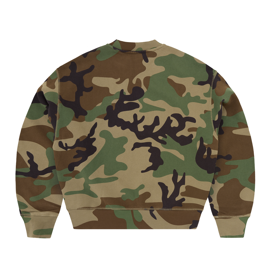 MINI ISLAND CREWNECK [WOODLAND CAMO]