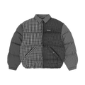 COLLAR BOLO DOWN JACKET [BLACK PLAID]