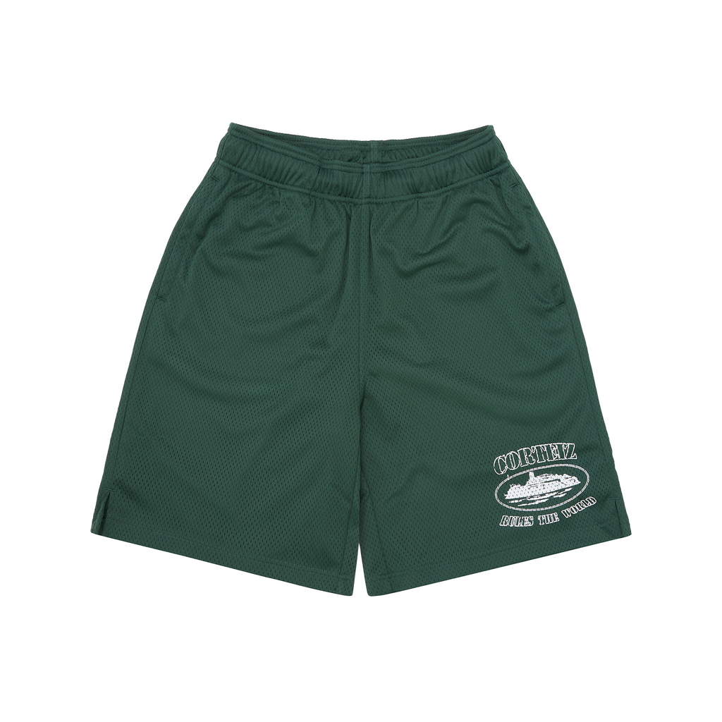 OG ALCATRAZ MESH SHORT [FOREST GREEN]
