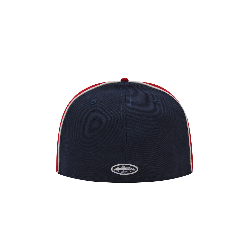 PIRATE RADIO NEW ERA FITTED CAP [NAVYRED]