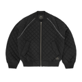 QUILTED EXCHANGE BOMBER [BLACK]