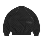 QUILTED EXCHANGE BOMBER [BLACK]