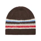 MULTI STRIPE KNIT BEANIE [BROWN]