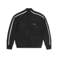 MULTI STRIPE KNIT ZIP UP [BLACK]